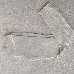 Albion Gray Striped Leggings Size Small Excellent Condition